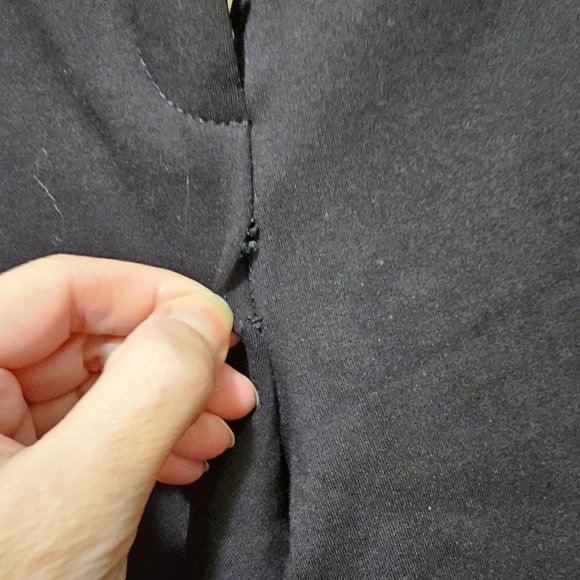 Tory Burch Black Trousers leggings‎ with Faux Leather size Medium - Picture 5 of 10